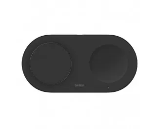 Бездротовий зарядний пристрій Belkin BoostCharge Pro 2-in-1 Magnetic Wireless Charging Pad with Qi2 15W Black (WIZ021vfBK)