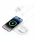 Беспроводное зарядное устройство Belkin BoostCharge Pro 2-in-1 Magnetic Wireless Charging Pad with Qi2 15W White (WIZ021vfWH)