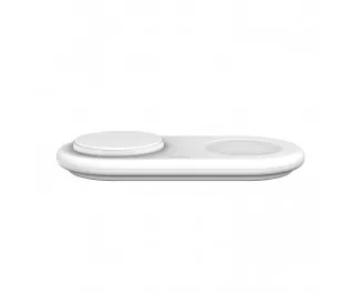 Беспроводное зарядное устройство Belkin BoostCharge Pro 2-in-1 Magnetic Wireless Charging Pad with Qi2 15W White (WIZ021vfWH)