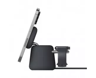 Беспроводное зарядное устройство Belkin BoostCharge Pro 2-in-1 Wireless Charging Dock with MagSafe 15W Charcoal (WIZ020vfH36)