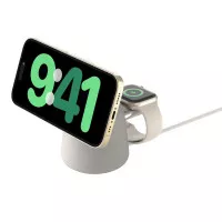 Бездротовий зарядний пристрій Belkin Boost Up Charge Pro 2-in-1 Sand Mass (WIZ020vfH37)