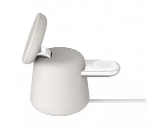 Бездротовий зарядний пристрій Belkin Boost Up Charge Pro 2-in-1 Sand Mass (WIZ020vfH37)