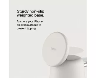 Бездротовий зарядний пристрій Belkin Boost Up Charge Pro 2-in-1 Sand Mass (WIZ020vfH37)