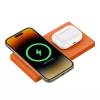Беспроводное зарядное устройство Belkin BoostCharge Pro 2-in-1 Wireless Charging Pad with MagSafe 15W Orange (HR1H2)