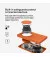 Бездротовий зарядний пристрій Belkin BoostCharge Pro 2-in-1 Wireless Charging Pad with MagSafe 15W Orange (HR1H2)