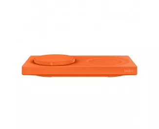 Бездротовий зарядний пристрій Belkin BoostCharge Pro 2-in-1 Wireless Charging Pad with MagSafe 15W Orange (HR1H2)