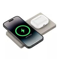 Беспроводное зарядное устройство Belkin BoostCharge Pro 2-in-1 Wireless Charging Pad with MagSafe 15W Sand (WIZ019ttSA)