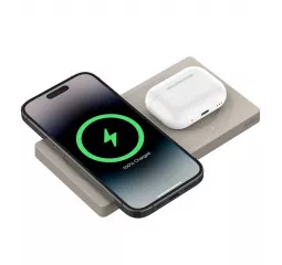 Беспроводное зарядное устройство Belkin BoostCharge Pro 2-in-1 Wireless Charging Pad with MagSafe 15W Sand (WIZ019ttSA)