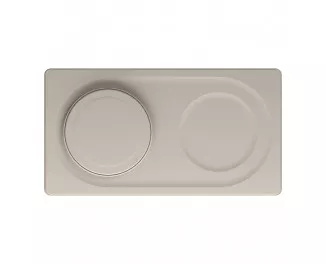Бездротовий зарядний пристрій Belkin BoostCharge Pro 2-in-1 Wireless Charging Pad with MagSafe 15W Sand (WIZ019ttSA)
