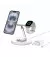 Бездротовий зарядний пристрій Belkin BoostCharge Pro 3-in-1 Magnetic Wireless Charging Stand with Qi2 15W White (WIZ023vfWH)