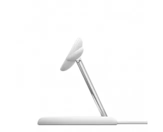 Бездротовий зарядний пристрій Belkin BoostCharge Pro 3-in-1 Magnetic Wireless Charging Stand with Qi2 15W White (WIZ023vfWH)