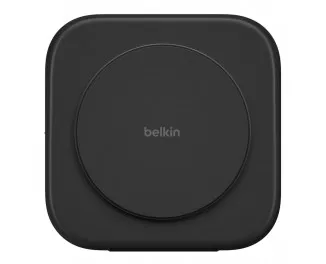 Бездротовий зарядний пристрій Belkin BoostCharge Pro 3-in-1 Magnetic Wireless Charging Travel Pad with Qi2 15W Black (WIZ024hqBK)