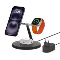 Беспроводное зарядное устройство Belkin BoostCharge Pro 3-in-1 Wireless Charger with Official MagSafe Charging 15W Black (WIZ017vfBK)