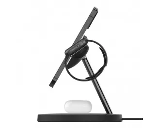 Беспроводное зарядное устройство Belkin BoostCharge Pro 3-in-1 Wireless Charger with Official MagSafe Charging 15W Black (WIZ017vfBK)