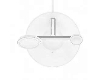 Бездротовий зарядний пристрій Belkin BoostCharge Pro 3-in-1 Wireless Charger with Official MagSafe Charging 15W White (WIZ017vfWH)