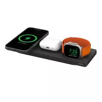 Беспроводное зарядное устройство Belkin BoostCharge Pro 3-in-1 Wireless Charging Pad with Official MagSafe Charging 15W Black (WIZ016vfBK, HPU72)