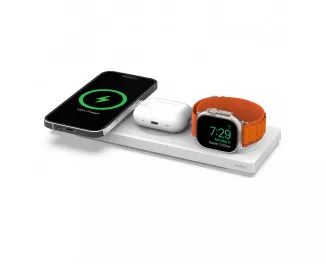Беспроводное зарядное устройство Belkin BoostCharge Pro 3-in-1 Wireless Charging Pad with Official MagSafe Charging 15W White (WIZ016vfWH, HPU82)