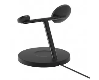 Беспроводное зарядное устройство Belkin BoostCharge Pro 3-in-1 Wireless Charging Stand with Qi2 15W Black (WIZ032kqBK)