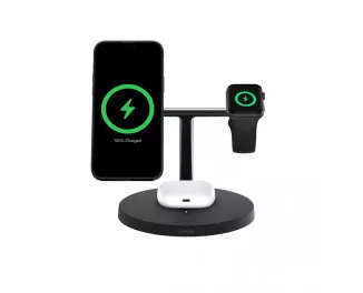 Беспроводное зарядное устройство Belkin BoostCharge Pro 3-in-1 Wireless Charging Stand with Qi2 15W Black (WIZ032kqBK)