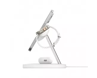 Беспроводное зарядное устройство Belkin BoostCharge Pro 3-in-1 Wireless Charging Stand with Qi2 15W White (WIZ032kqWH)