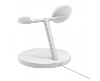 Беспроводное зарядное устройство Belkin BoostCharge Pro 3-in-1 Wireless Charging Stand with Qi2 15W White (WIZ032kqWH)