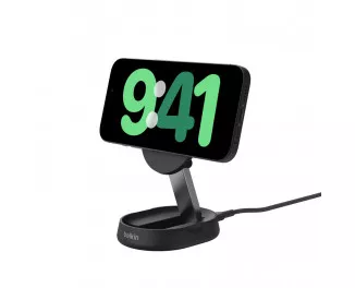 Бездротовий зарядний пристрій Belkin BoostCharge Pro Convertible Magnetic Wireless Charging Stand with Qi2 15W Black (WIA008btBK)