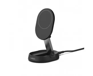 Беспроводное зарядное устройство Belkin BoostCharge Pro Convertible Magnetic Wireless Charging Stand with Qi2 15W Black (WIA008vfBK)