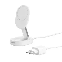 Беспроводное зарядное устройство Belkin BoostCharge Pro Convertible Magnetic Wireless Charging Stand with Qi2 15W White (WIA008vfWH)