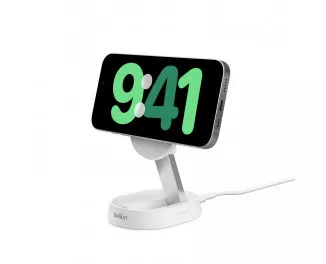 Беспроводное зарядное устройство Belkin BoostCharge Pro Convertible Magnetic Wireless Charging Stand with Qi2 15W White (WIA008vfWH)