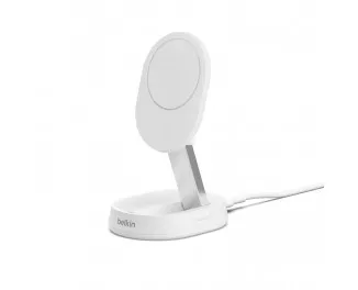 Беспроводное зарядное устройство Belkin BoostCharge Pro Convertible Magnetic Wireless Charging Stand with Qi2 15W White (WIA008vfWH)