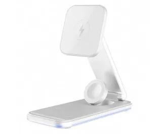 Бездротовий зарядний пристрій Proove Energy Fold 3in1 15W White (WSEF15010002)