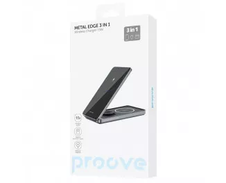 Бездротовий зарядний пристрій Proove Metal Edge 3in1 15W Gray (WSME15010003)