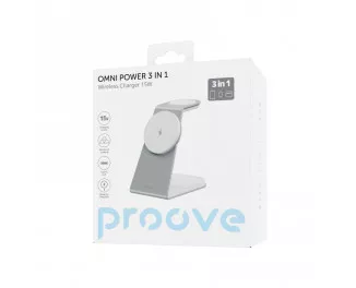 Бездротовий зарядний пристрій Proove Omni Power 3in1 15W White (WSOP15020002)