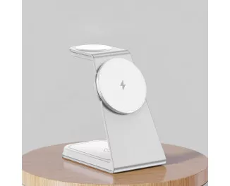 Бездротовий зарядний пристрій Proove Omni Power 3in1 15W White (WSOP15020002)
