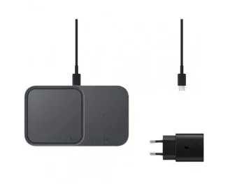 Беспроводное зарядное устройство Samsung 15W Wireless Charger Duo (with TA) Black (EP-P5400TBEGEU)