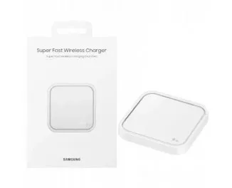 Бездротовий зарядний пристрій Samsung 15W Wireless Charger Pad (w/o TA ) White (EP-P2400BWEGEU)