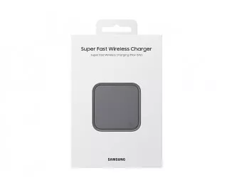 Бездротовий зарядний пристрій Samsung 15W Wireless Charger Pad (with TA) Black (EP-P2400TBRGRU)