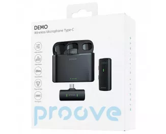 Беспроводной петличный микрофон Proove Demo Wireless Microphone Type-C
