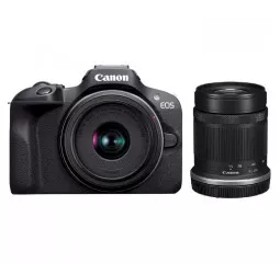 Бездзеркальний фотоапарат Canon EOS R100 Kit 18-45mm + 55-210mm IS STM (6052C036)