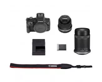 Беззеркальный фотоаппарат Canon EOS R100 Kit 18-45mm + 55-210mm IS STM (6052C036)