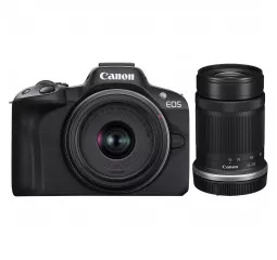 Беззеркальный фотоаппарат Canon EOS R50 RF-S 18-45 IS STM + RF-S 55-210 IS STM Black (5811C034)