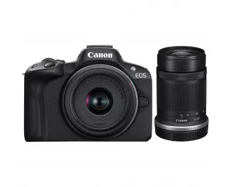 Беззеркальный фотоаппарат Canon EOS R50 RF-S 18-45 IS STM + RF-S 55-210 IS STM Black (5811C034)