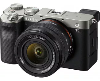 Беззеркальный фотоаппарат Sony Alpha A7C kit (28-60mm) Silver (ILCE7CLS)