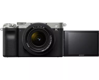 Беззеркальный фотоаппарат Sony Alpha A7C kit (28-60mm) Silver (ILCE7CLS)