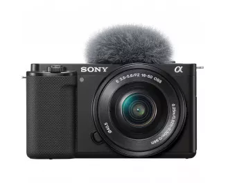 Бездзеркальний фотоапарат Sony ZV-E10 kit (16-50mm) Black (ILCZVE10LB.CEC)