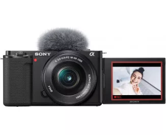 Бездзеркальний фотоапарат Sony ZV-E10 kit (16-50mm) Black (ILCZVE10LB.CEC)
