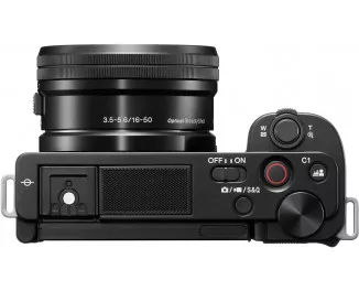 Бездзеркальний фотоапарат Sony ZV-E10 kit (16-50mm) Black (ILCZVE10LB.CEC)