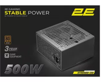 Блок питания 500W 2E Gaming Stable Power (2E-ST500BR-120)