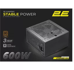 Блок питания 600W 2E Gaming Stable Power (2E-ST600BR-120)
