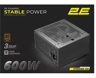 Блок питания 600W 2E Gaming Stable Power (2E-ST600BR-120)